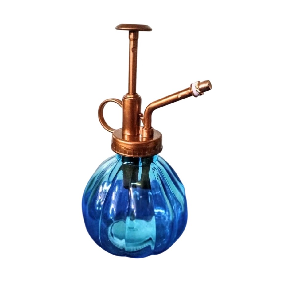 Unbranded Plant Mister Unisex OS Blue Excellence Vintage Style Ribbed Glass